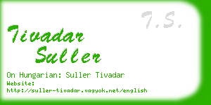 tivadar suller business card